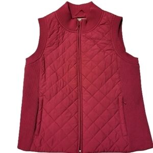 Pendleton, size small petite, quilted vest, pink.